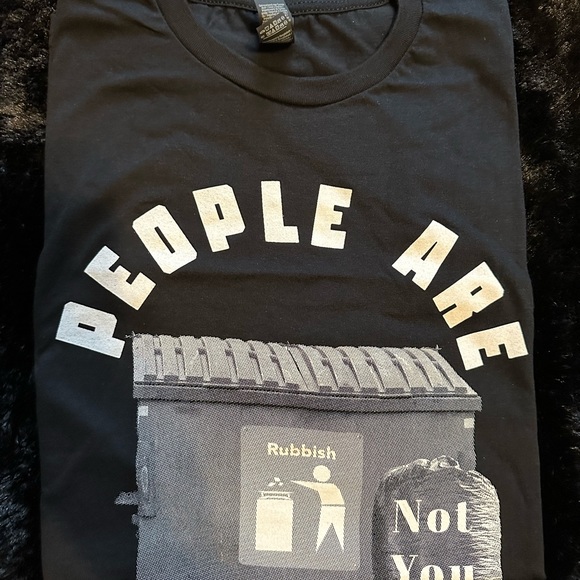 People Are Trash (Not You) Sarcastic Graphic Men's T-Shirt - Picture 1 of 7